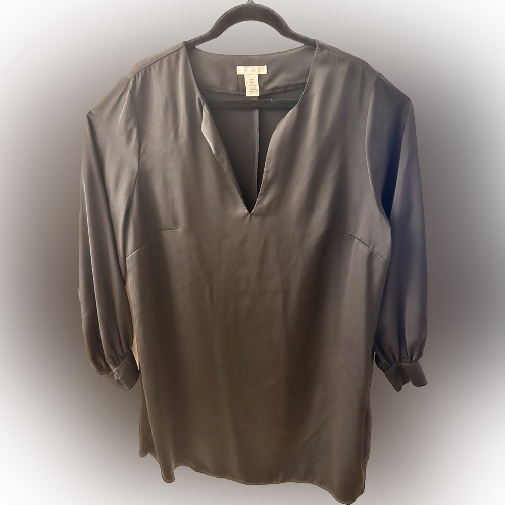 H&M long sleeve black dress